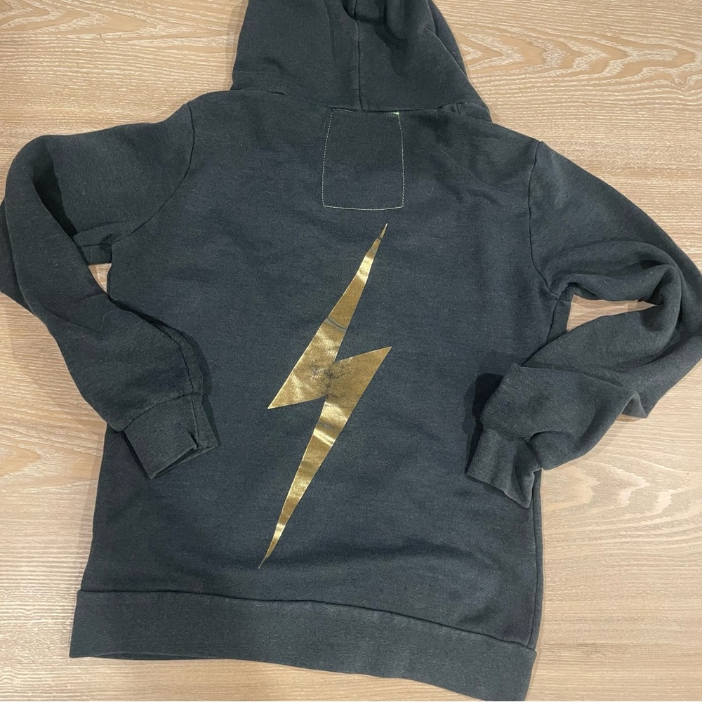 Aviator Nation Zip Hoodie with Lightening Bolt.